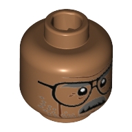Lego hlava, tělová tmavší (6174258)